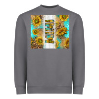 Storm western mother's day mimi with turquoise and sunflowers and leopard tu Heavyweight Sweatshirt - TumblerDesignByShophia