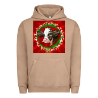 Pigment Burro christmas holstein calf face Urban Hoodie - LillyAllenDesigns