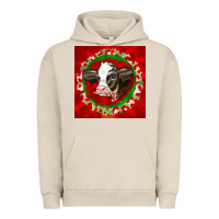 Pigment French Oak christmas holstein calf face Urban Hoodie - LillyAllenDesigns