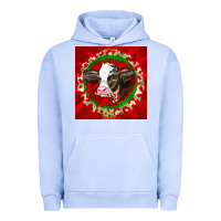 Christmas Holstein Calf Face Urban Hoodie | Teevron