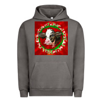 Pigment Tornado christmas holstein calf face Urban Hoodie - LillyAllenDesigns