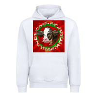 White christmas holstein calf face Urban Hoodie - LillyAllenDesigns