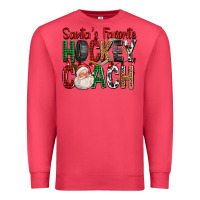 Santa's Favorite Hockey Coach For Christmas Premium Sweatshirt | Teevron