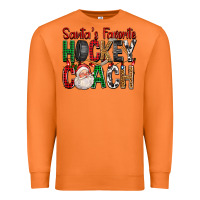 Carrot Santa's Favorite Hockey Coach For Christmas Premium Sweatshirt - FaDigitalArtStudio