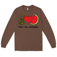 Chestnut Peace Love Watermelon Long Sleeve Tee - Bettercallsaul