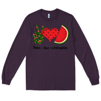Plum Peace Love Watermelon Long Sleeve Tee - Bettercallsaul
