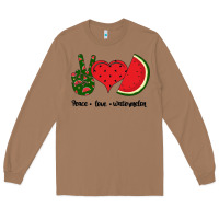 Toasted Coconut Peace Love Watermelon Long Sleeve Tee - Bettercallsaul