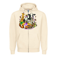 Sandshell holstein mardi gras Zipper Hoodie - OliviaCreatesArt