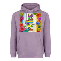 Lavender LGBTQ+ Pride With Flower Tumbler Heavyweight Hoodie - BundleAndBundleShop