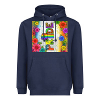 Navy LGBTQ+ Pride With Flower Tumbler Heavyweight Hoodie - BundleAndBundleShop