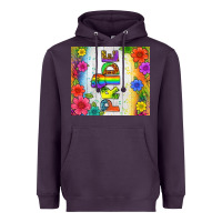 Plum LGBTQ+ Pride With Flower Tumbler Heavyweight Hoodie - BundleAndBundleShop
