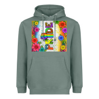 Sage LGBTQ+ Pride With Flower Tumbler Heavyweight Hoodie - BundleAndBundleShop