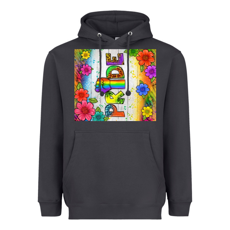 Lgbtq+ Pride With Flower Tumbler Heavyweight Hoodie by BundleAndBundleShop | Teevron