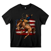 Black Bucking Bronco Heavy Core Tee - Jasminsmagicworld