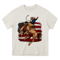 Cream Bucking Bronco Heavy Core Tee - Jasminsmagicworld