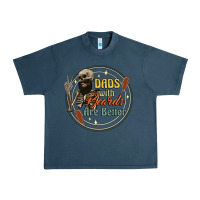 Midnight Navy dads with beards are better Urban Heavy Tee - Artiststas