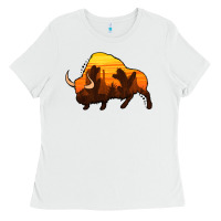 White western bison Ladies Tee - Jasminsmagicworld