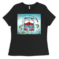 Show Me Your Bobbers And I Will Show My Rod Ladies Tee | Teevron