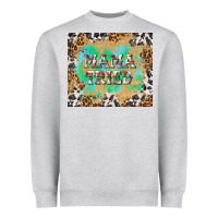Heather Grey mama tried with leopard and cowhide tumbler tbs Heavyweight Sweatshirt - TumblerDesignByShophia