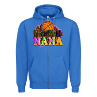 True Royal basketball nana Zipper Hoodie - OliviaCreatesArt