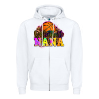 White basketball nana Zipper Hoodie - OliviaCreatesArt