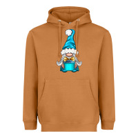 Meerkat winter gnome with gift Heavyweight Hoodie - BundleAndBundleShop
