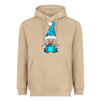 Mushroom winter gnome with gift Heavyweight Hoodie - BundleAndBundleShop