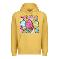 Antique Gold Happy Easter eggs Premium Hoodie - OliviaCreatesArt
