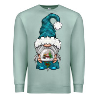 Seafoam winter gnome with snow globe Premium Sweatshirt - BundleAndBundleShop