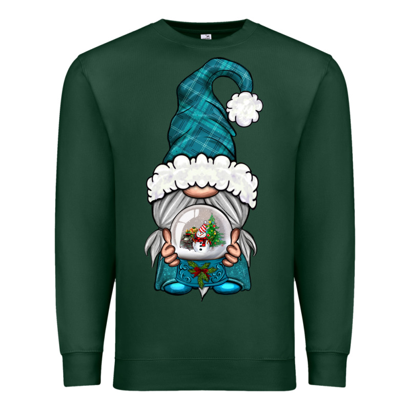 Winter Gnome With Snow Globe Premium Sweatshirt by BundleAndBundleShop | Teevron
