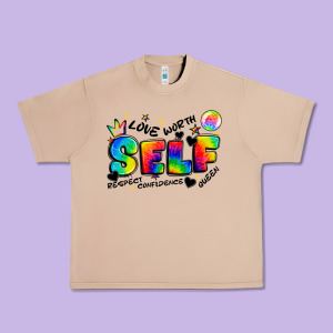 Self Love Tie Dye Urban Heavy Tee Designed By Artiststas
