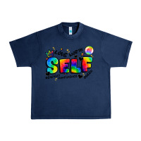 Navy self love tie dye Urban Heavy Tee - Artiststas