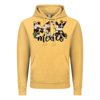 Vintage Mustard mexico state cowhide serape cactus Vintage Hoodie - RanaPortraitStore