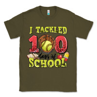 Army Green i tackled days of school softball Classic Tee - LillyAllenDesigns