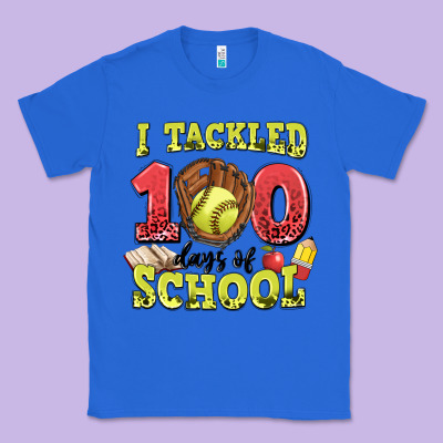 I Tackled Days Of School Softball Classic Tee Designed By Lillyallendesigns