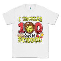 White i tackled days of school softball Classic Tee - LillyAllenDesigns