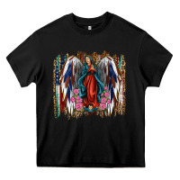 Lady Of Guadalupe 4th Of July Heavy Core Tee | Teevron