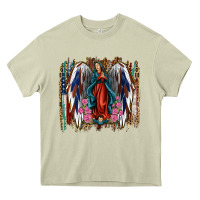 Mossy Lady of Guadalupe 4th of july Heavy Core Tee - Jasminsmagicworld