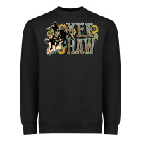 Black Yee haw Cowboy western Heavyweight Sweatshirt - HowdyJamesFarm