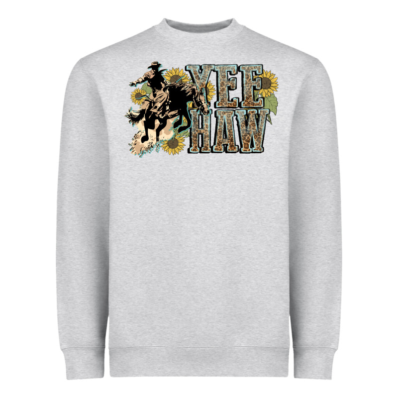 Yee Haw Cowboy Western Heavyweight Sweatshirt by HowdyJamesFarm | Teevron