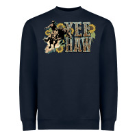 Navy Yee haw Cowboy western Heavyweight Sweatshirt - HowdyJamesFarm