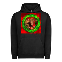 Pigment Black christmas red angus calf Urban Hoodie - LillyAllenDesigns
