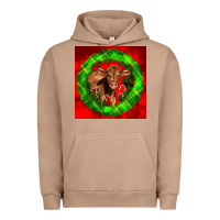 Pigment Burro christmas red angus calf Urban Hoodie - LillyAllenDesigns