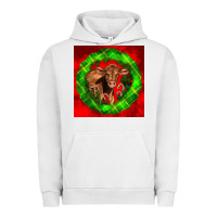 Christmas Red Angus Calf Urban Hoodie | Teevron