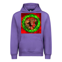 Tulip christmas red angus calf Urban Hoodie - LillyAllenDesigns
