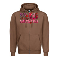 Chestnut my dog is my valentine Zipper Hoodie - OliviaCreatesArt