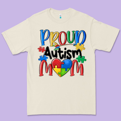 Proud Autism Mom Premium Tee Designed By Maliassmallbusiness