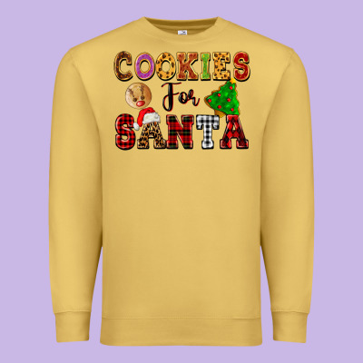 Cookies For Santa Premium Sweatshirt Designed By Fadigitalartstudio