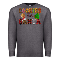Charcoal Heather cookies for santa Premium Sweatshirt - FaDigitalArtStudio