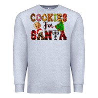 Heather Grey cookies for santa Premium Sweatshirt - FaDigitalArtStudio